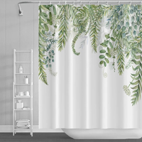 Thumbnail for Noah Evergreen Eucalyptus Shower Curtain