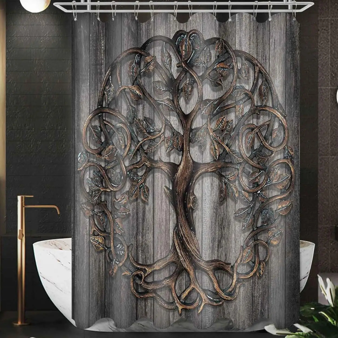 Noah Vintage Tree of Life Shower Curtain