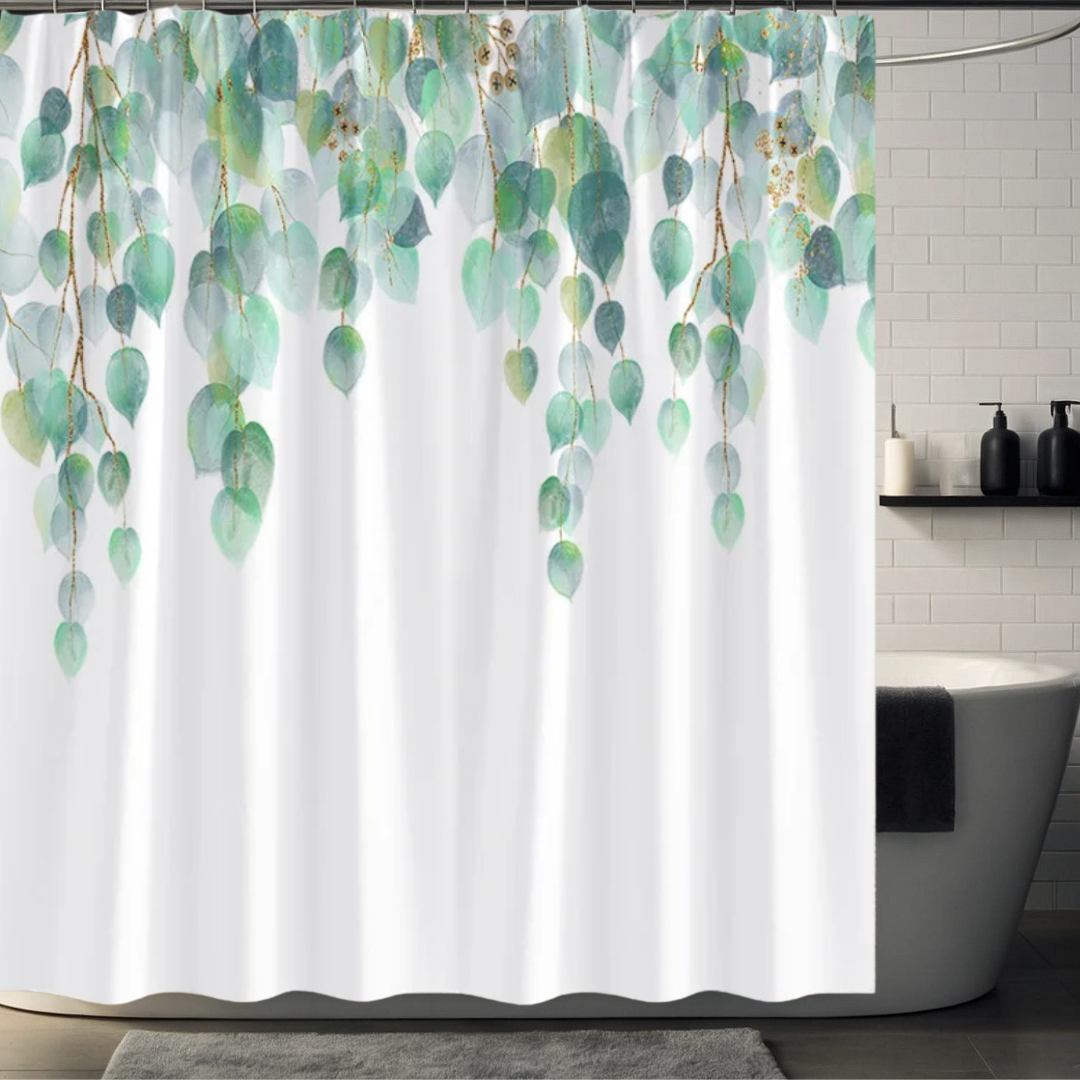 Nora Whisper Eucalyptus Shower Curtain