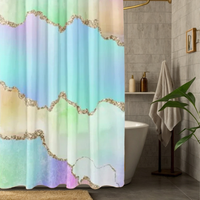 Thumbnail for NovaBloom Iridescent Shower Curtain