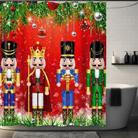 Thumbnail for Nutcracker Soldier Christmas Shower Curtain