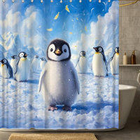 Thumbnail for Cute Penguin Shower Curtain