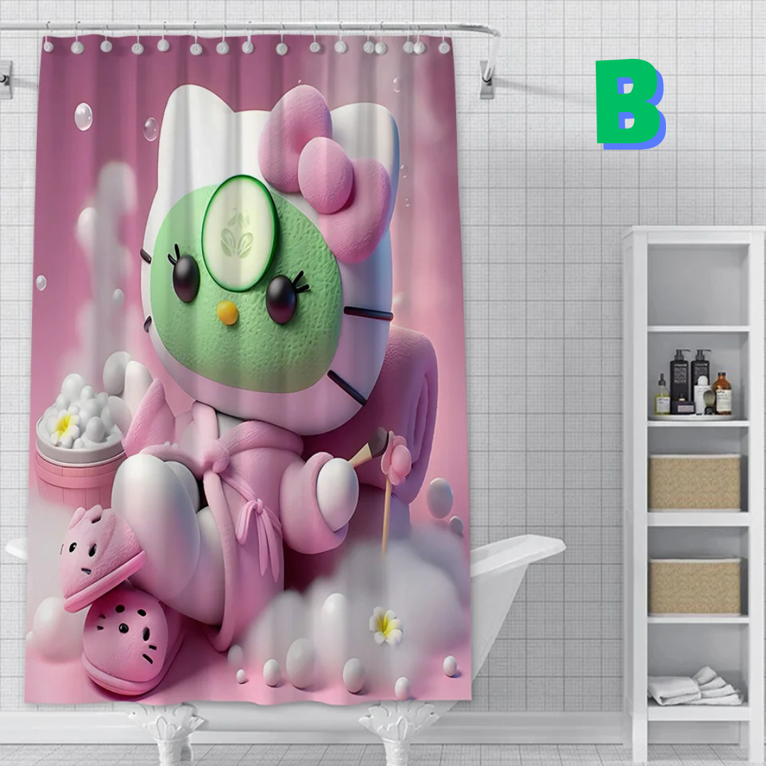 Pink Hello Kitty SPA Shower Curtain