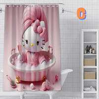 Thumbnail for LIGHT Pink Hello Kitty Shower Curtain