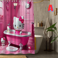 Thumbnail for Pink Hello Kitty Shower Curtain