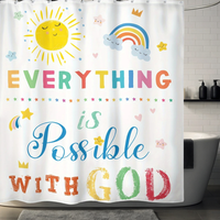 Thumbnail for Rainbow Sunshine Shower Curtain
