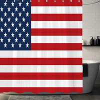 Thumbnail for Reese USA Flag Shower Curtain
