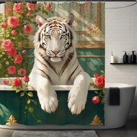 Thumbnail for Rose Tiger Shower Curtain