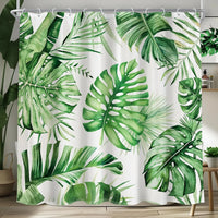 Thumbnail for Ezra Wild Monstera Shower Curtain
