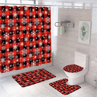 Thumbnail for Snowflake Shower Curtain Set
