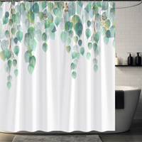 Thumbnail for Sage Green Eucalyptus Shower Curtain