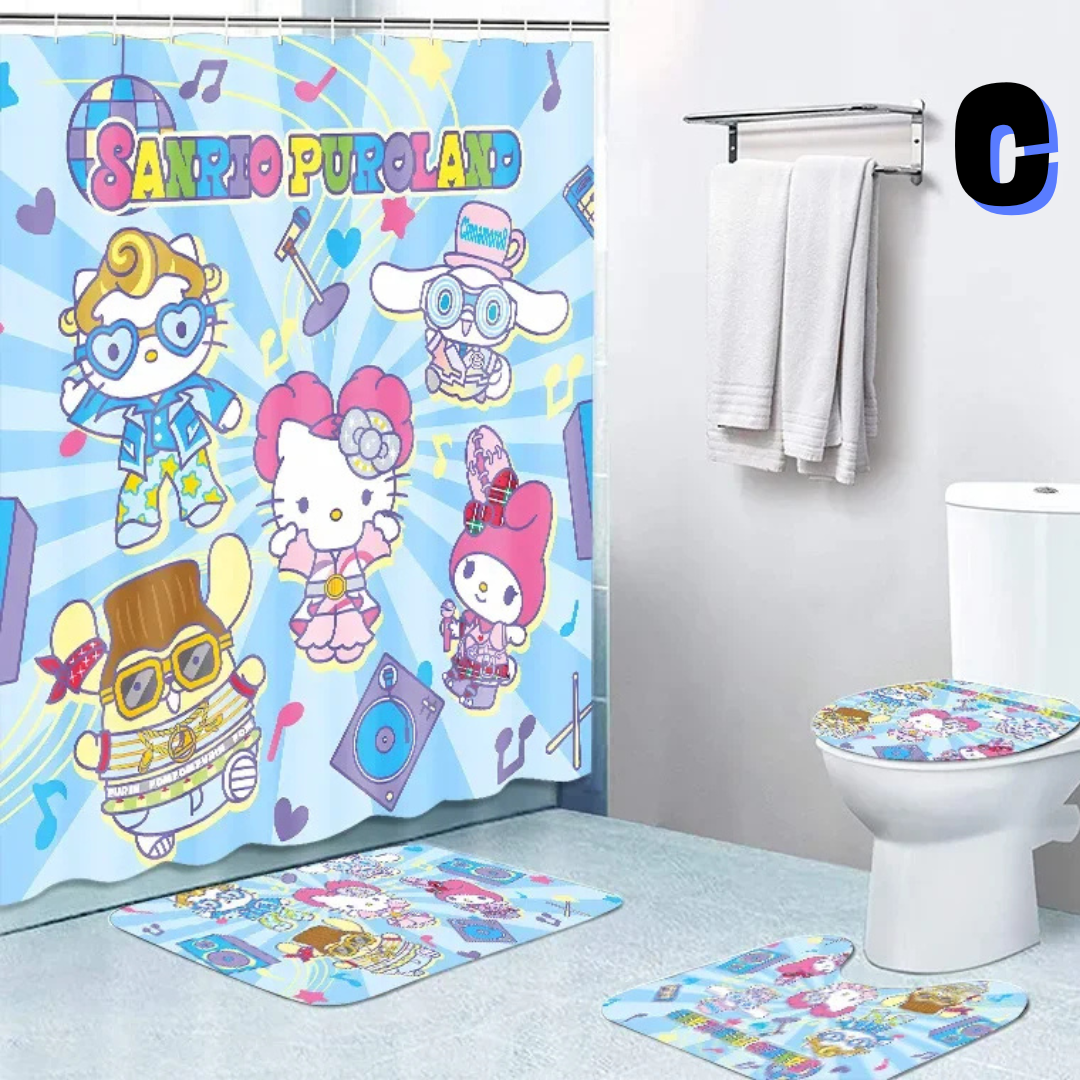 Sanrio Hello Kitty Shower Curtain SET