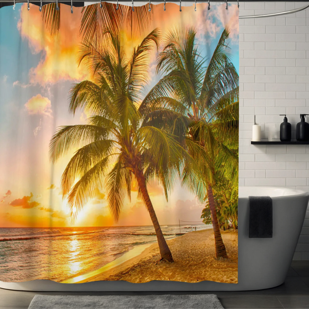 Scenic Palm Tree Shower Curtain