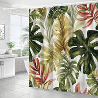 Thumbnail for Sienna Monstera Oasis Shower Curtain