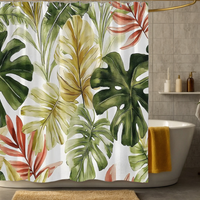 Thumbnail for Sienna Monstera Oasis Shower Curtain
