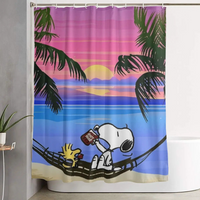 Thumbnail for Snoopy Beach Shower Curtain