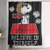 Thumbnail for Snoopy Red Scarf Shower Curtain