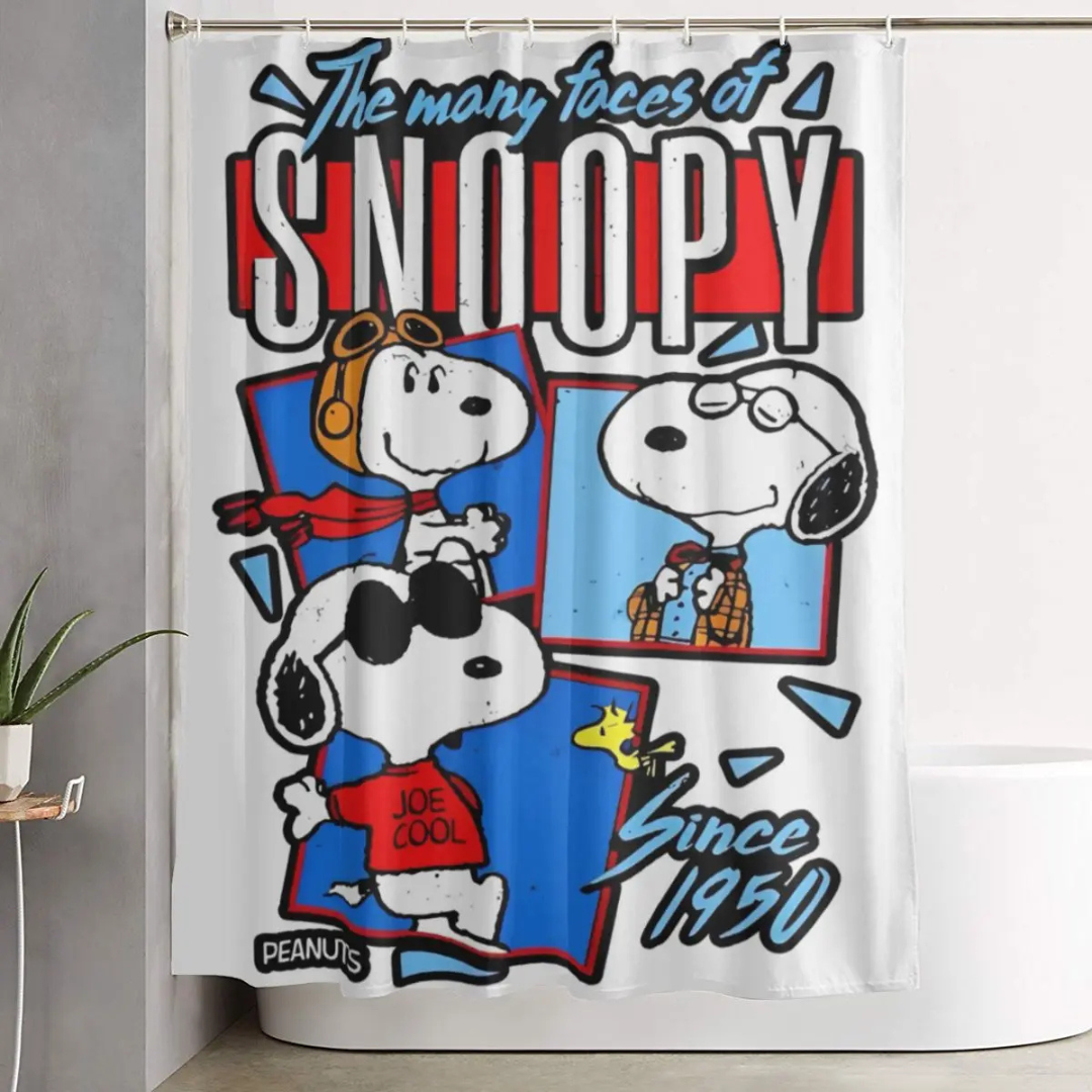 Snoopy Vintage Style Shower Curtain 