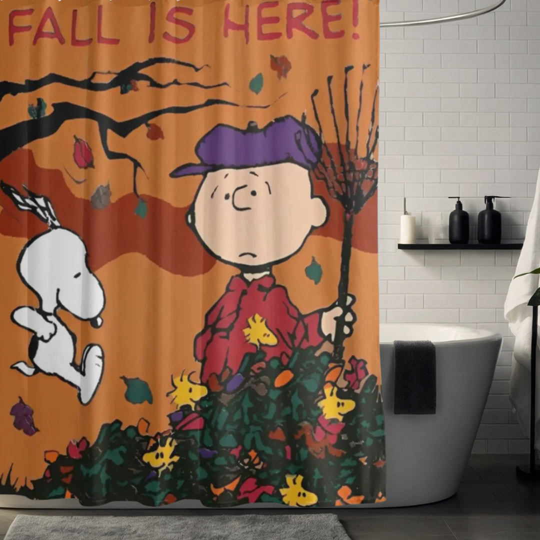Snoopy Fall Shower Curtain