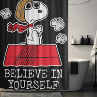 Thumbnail for Snoopy Red Scarf Shower Curtain