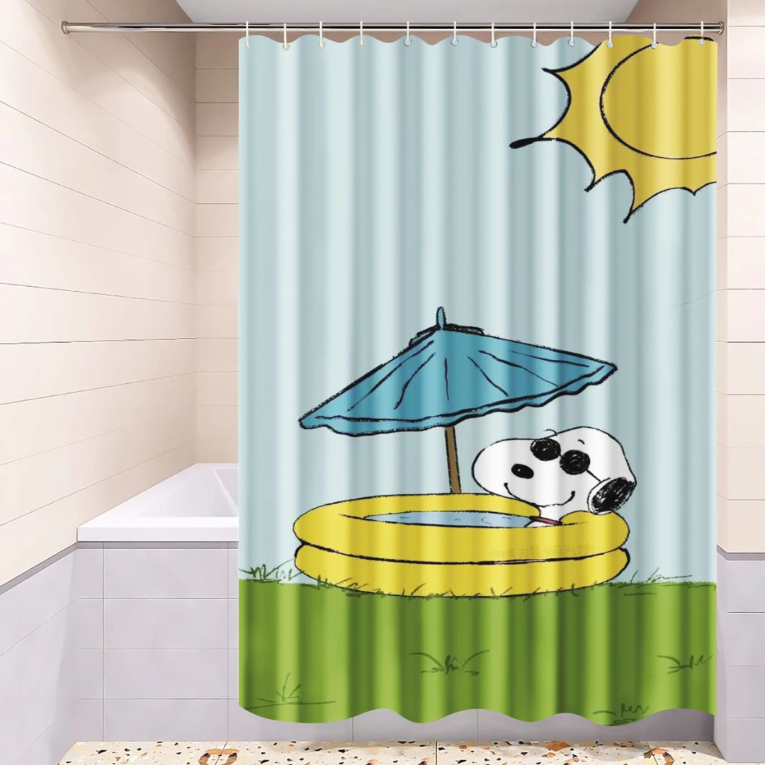 Snoopy Spring Shower Curtain