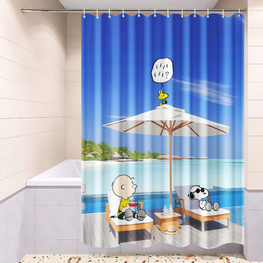 Snoopy Summer Shower Curtain