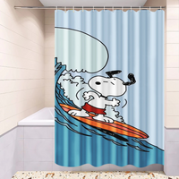 Thumbnail for Snoopy Surf Shower Curtain 
