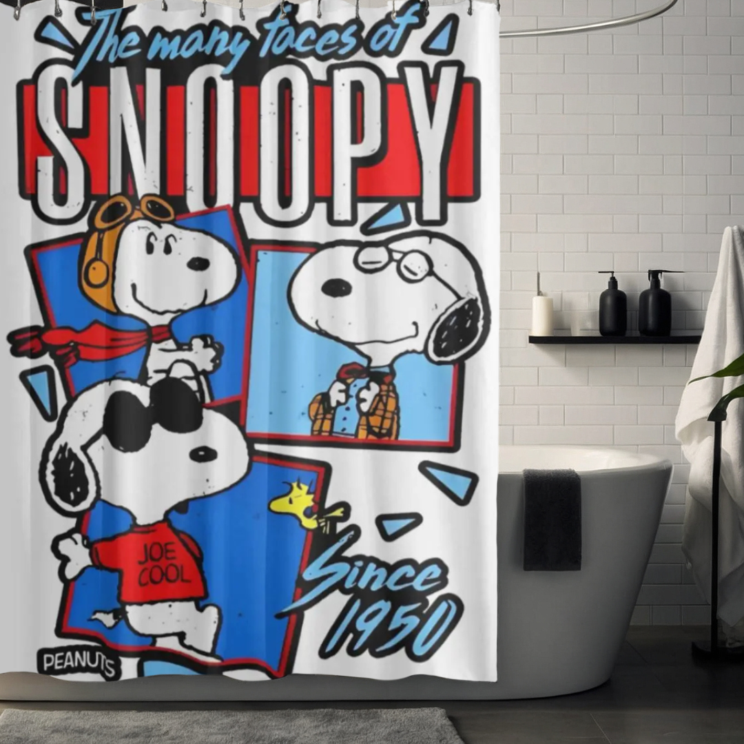 Snoopy Vintage Style Shower Curtain