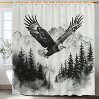 Thumbnail for Sovereign Wings Eagle Landscape Shower Curtain