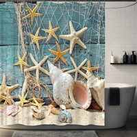 Thumbnail for Starfish Haven Coastal Shower Curtain