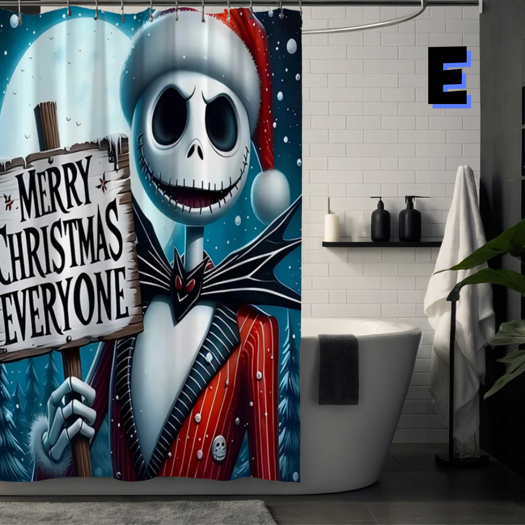 the nightmare before christmas shower curtain merry christmas everyone