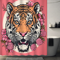 Thumbnail for Tiger Face Shower Curtain