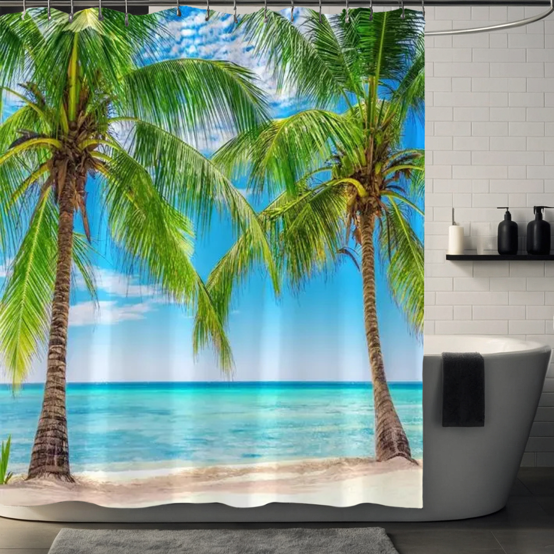 Tropical Dream Palm Tree Shower Curtain
