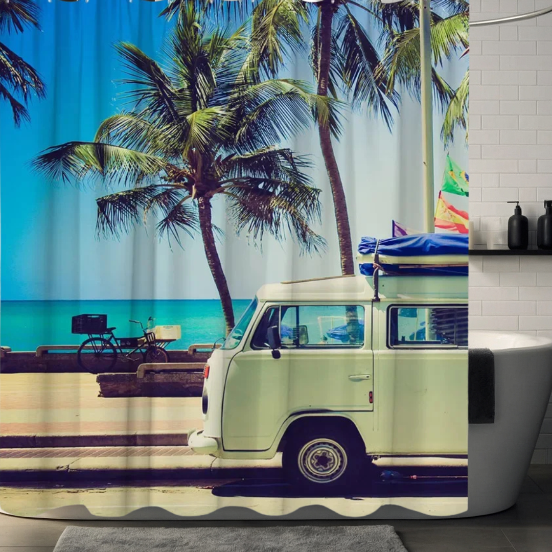 Unique Palm Tree Shower Curtain