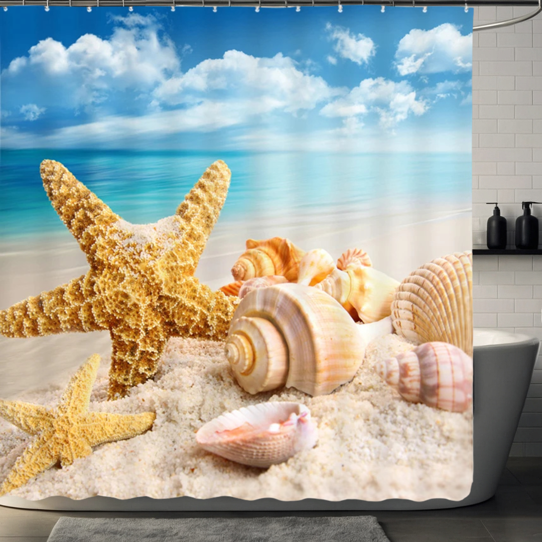 Unique Starfish Shower Curtain