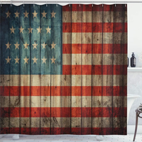 Thumbnail for Vintage American Flag Shower Curtain