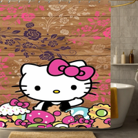 Thumbnail for Vintage Hello Kitty Shower Curtain