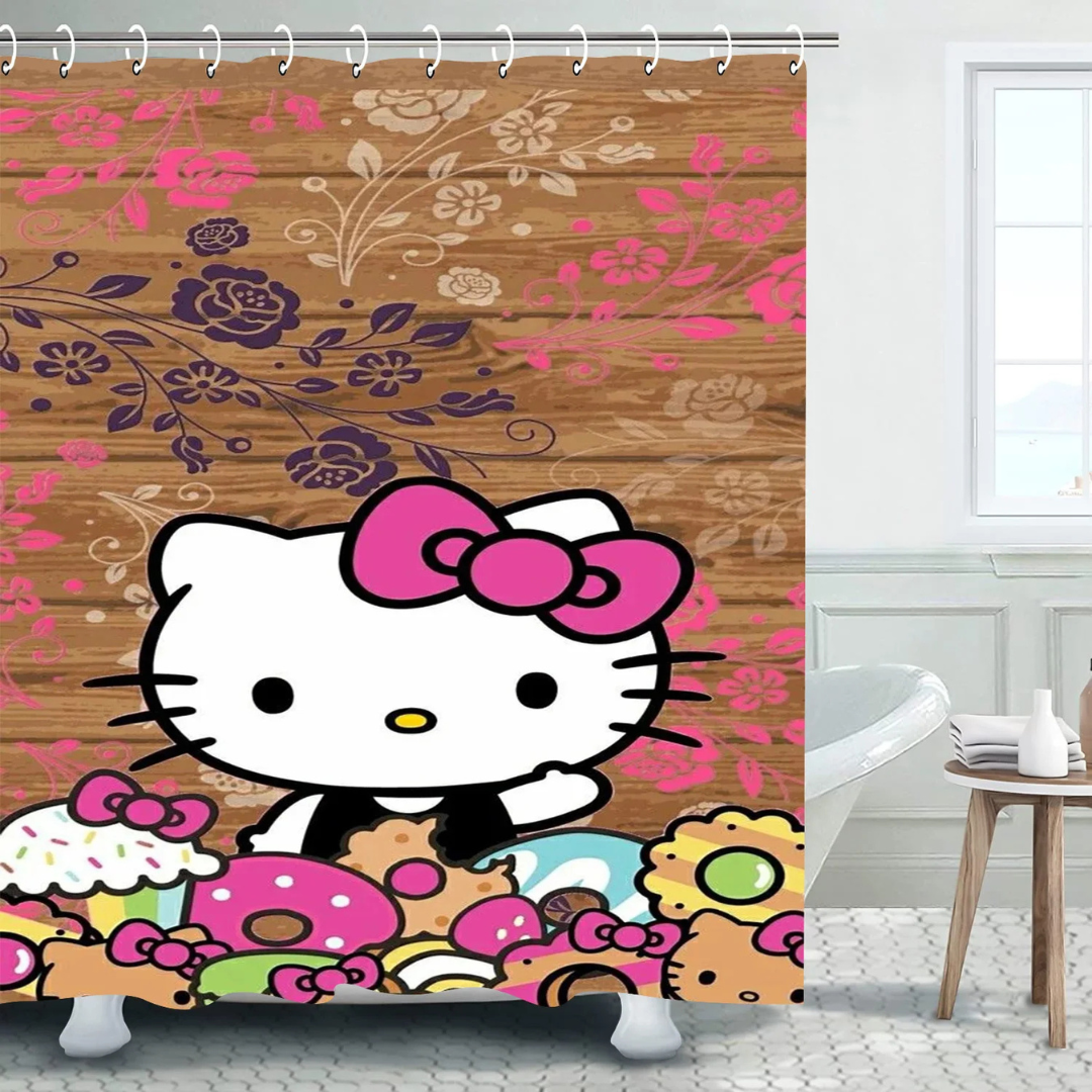 Vintage Hello Kitty Shower Curtain