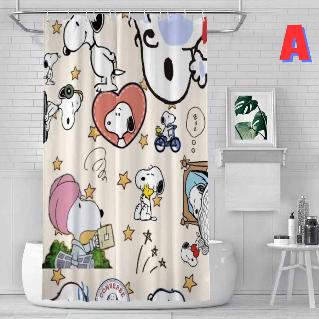 Vintage Snoopy Shower Curtain 
