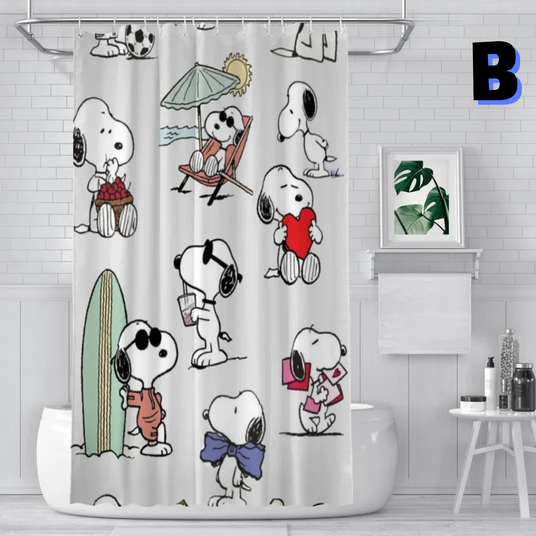 AESTHETIC Vintage Snoopy Shower Curtain  