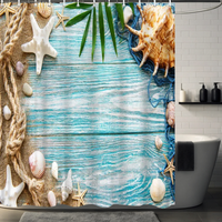 Thumbnail for Whimsical Starfish Shower Curtain