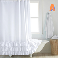 Thumbnail for White Farmhouse Shower Curtain