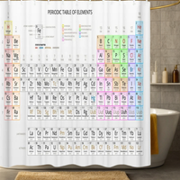 Thumbnail for White Periodic Table Shower Curtain