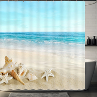 Thumbnail for White Starfish Shower Curtain