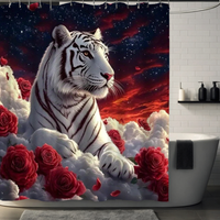 Thumbnail for White Tiger Shower Curtain