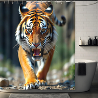 Thumbnail for Wild Tiger Shower Curtain