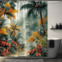 Thumbnail for Wild Tropical Jungle Palm Tree Shower Curtain