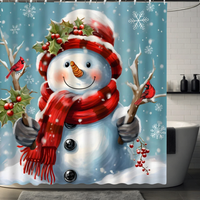 Thumbnail for Winter Snowflake Shower Curtain