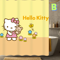 Thumbnail for Yellow Hello Kitty Shower Curtain WITH TEDDY BEAR
