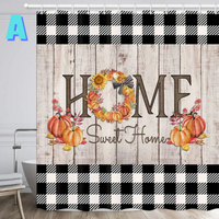 Thumbnail for boho farmhouse shower curtain